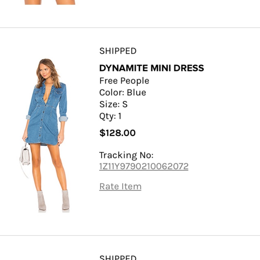 Free People denim dress